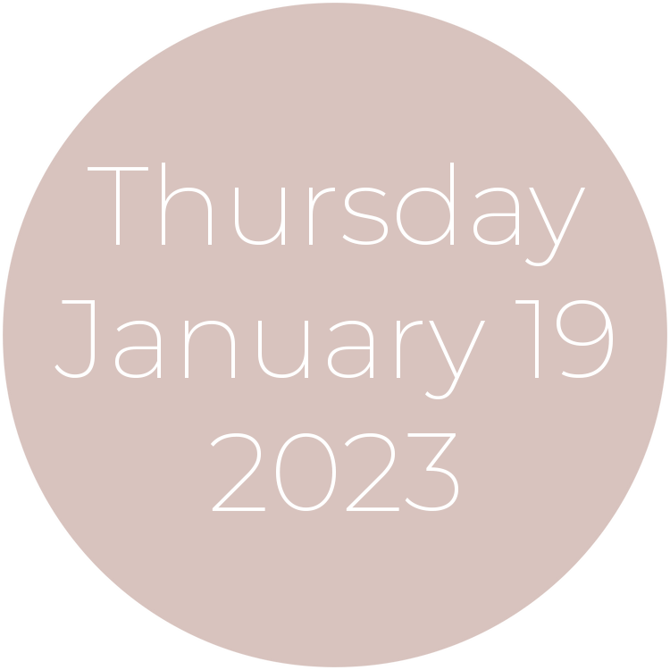 Thursday, January 19, 2023