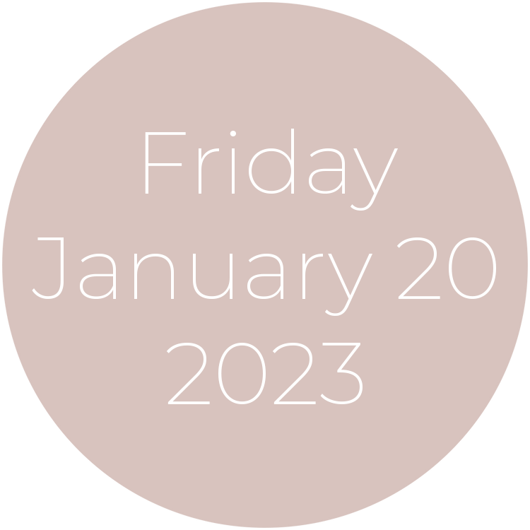 Friday, January 20, 2023