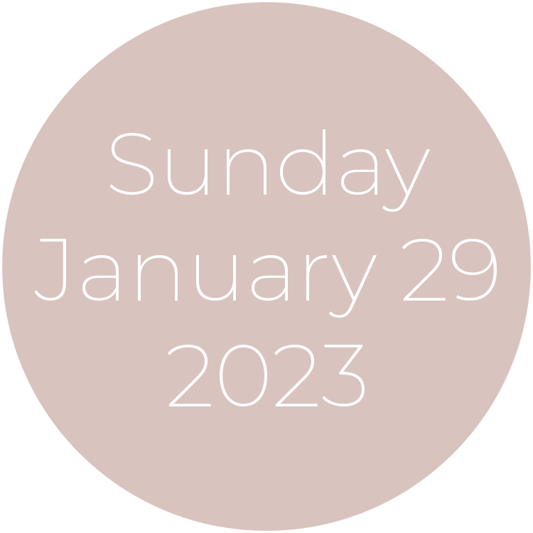 Sunday, January 29, 2023