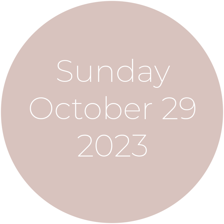 Sunday, October 29, 2023