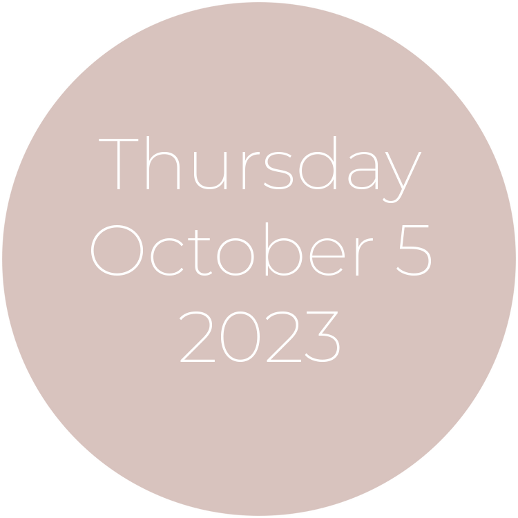 Thursday, October 5, 2023