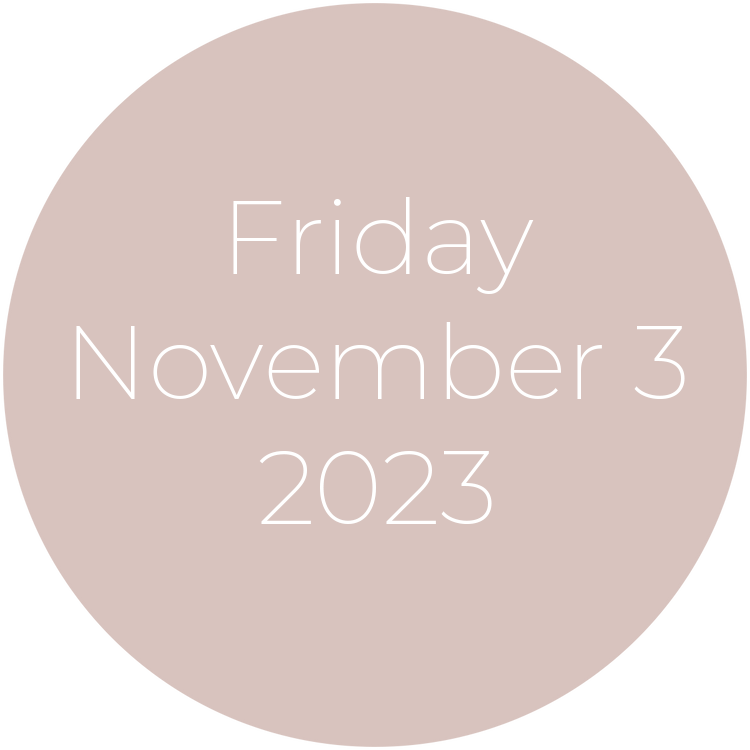 Friday, November 3, 2023