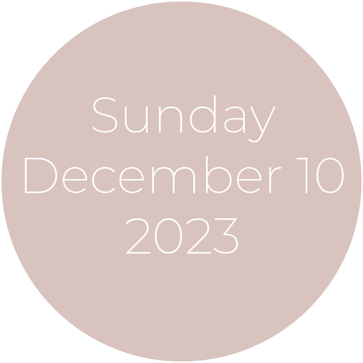 Sunday, December 10, 2023