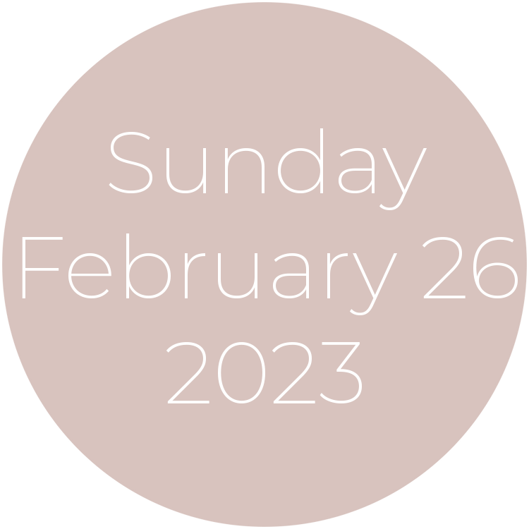 Sunday, February 26, 2023