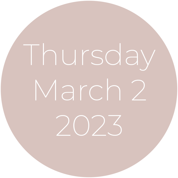 Thursday, March 2, 2023