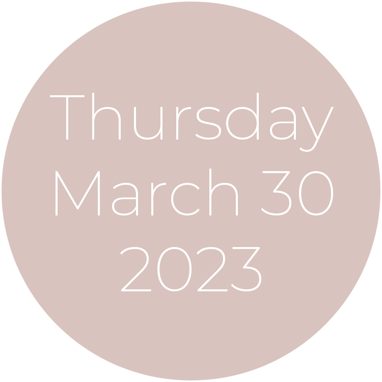 Thursday, March 30, 2023