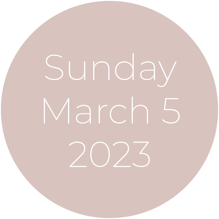 Sunday, March 5, 2023