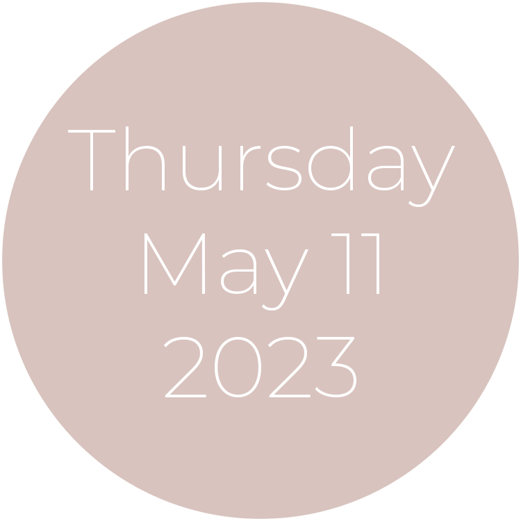 Thursday, May 11, 2023