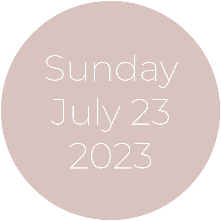 Sunday, July 23, 2023