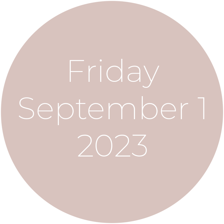 Friday, September 1, 2023