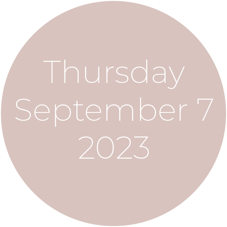 Thursday, September 7, 2023