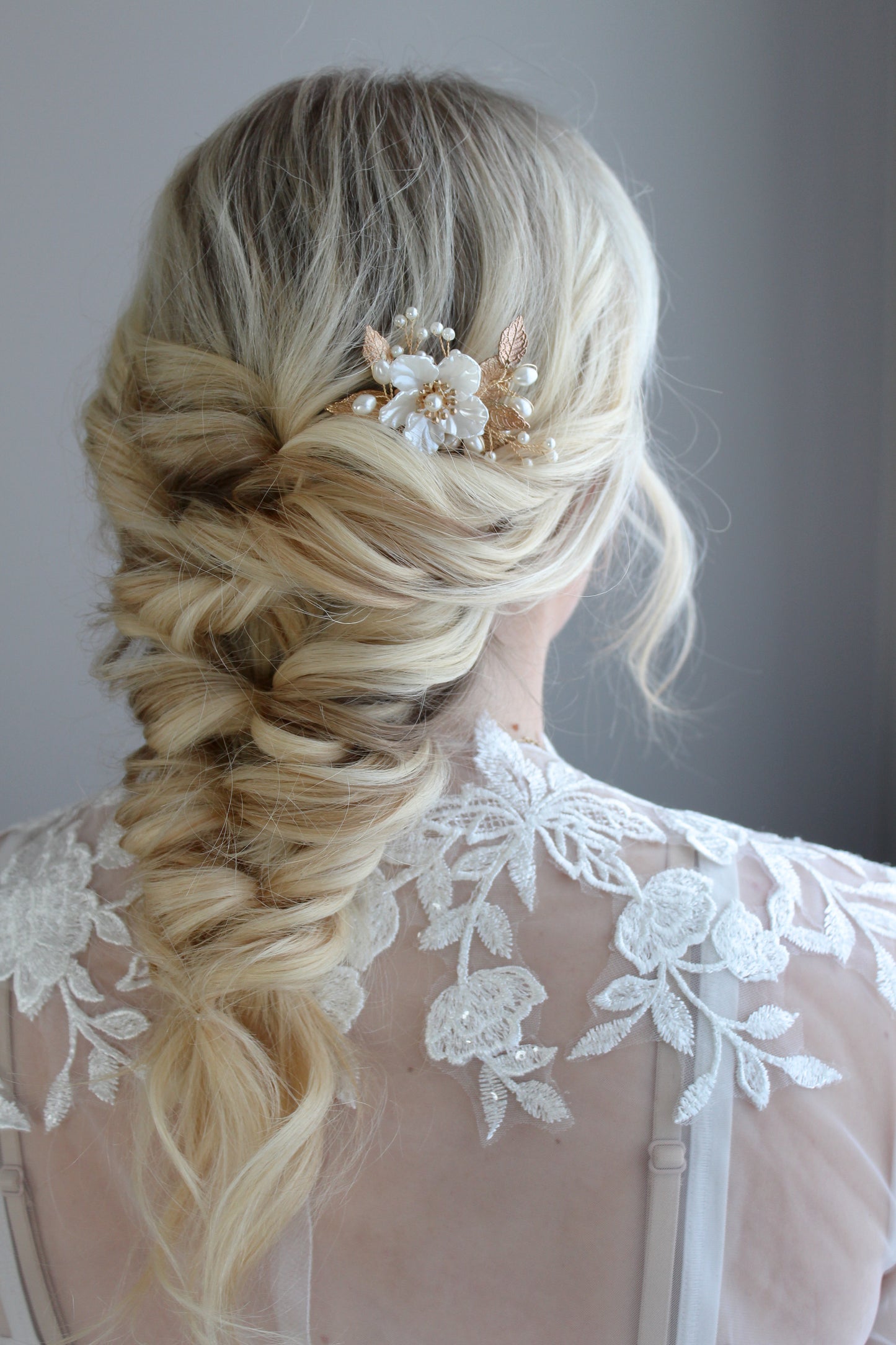 Gold Flower Comb
