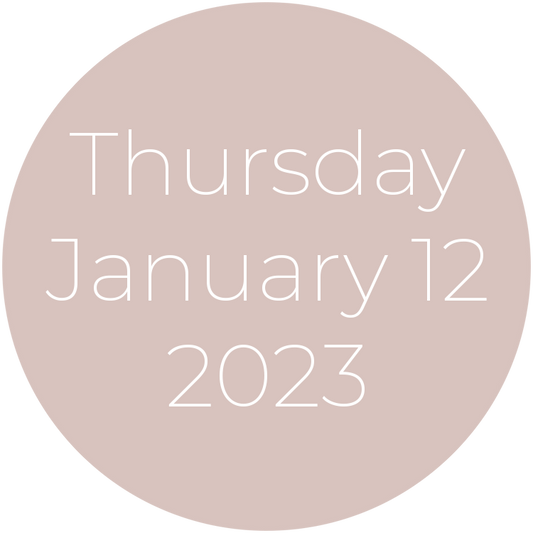 Thursday, January 12, 2023