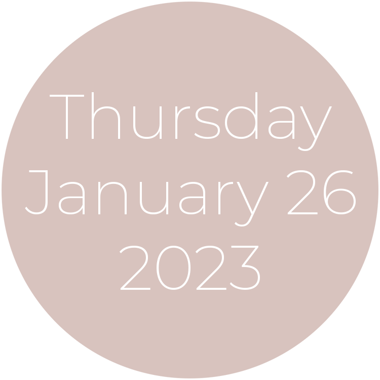 Thursday, January 26, 2023