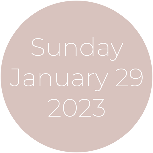 Sunday, January 29, 2023