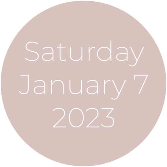 Saturday, January 7, 2023