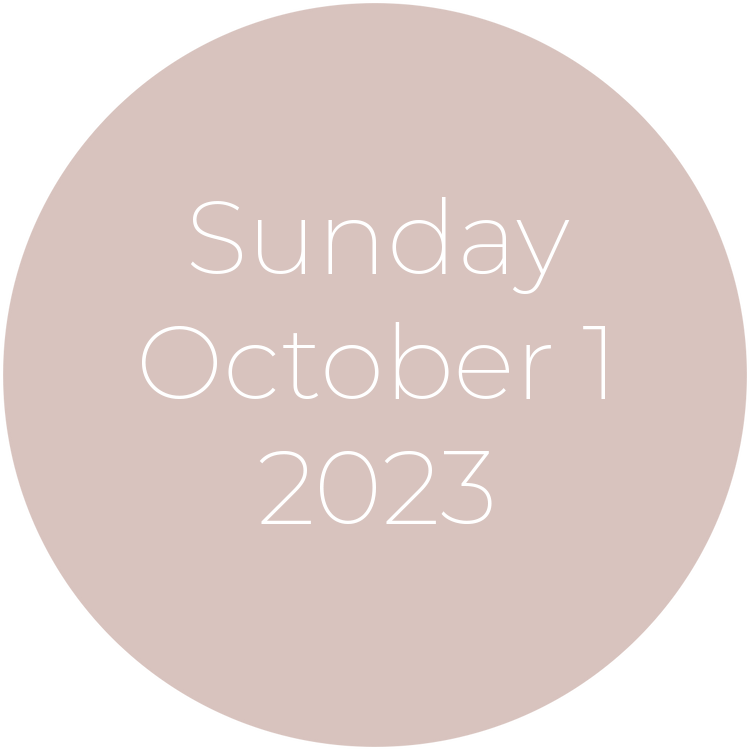 Sunday, October 1, 2023