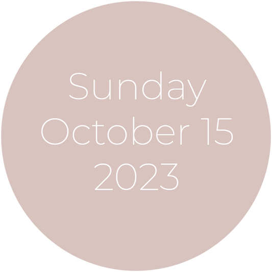 Sunday, October 15, 2023