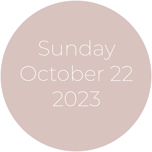 Sunday, October 22, 2023