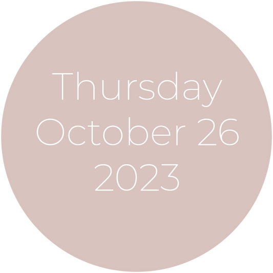 Thursday, October 26, 2023