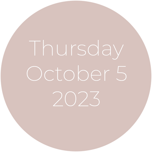 Thursday, October 5, 2023