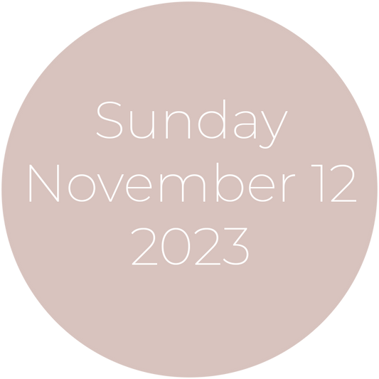 Sunday, November 12, 2023