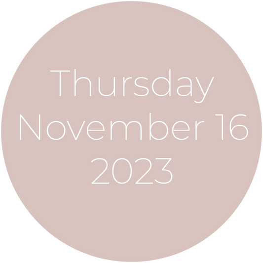 Thursday, November 16, 2023