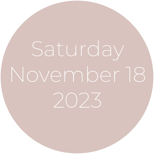 Saturday, November 18, 2023