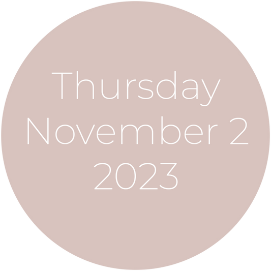 Thursday, November 2, 2023