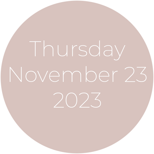 Thursday, November 23, 2023
