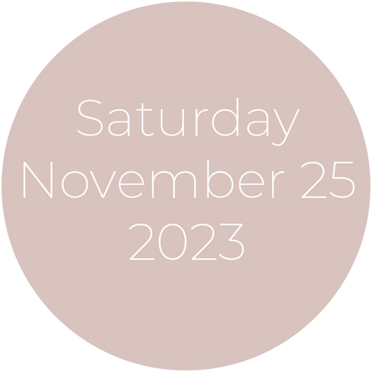 Saturday, November 25, 2023