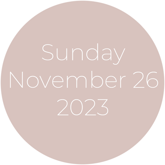 Sunday, November 26, 2023
