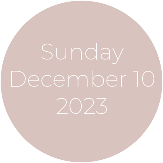 Sunday, December 10, 2023