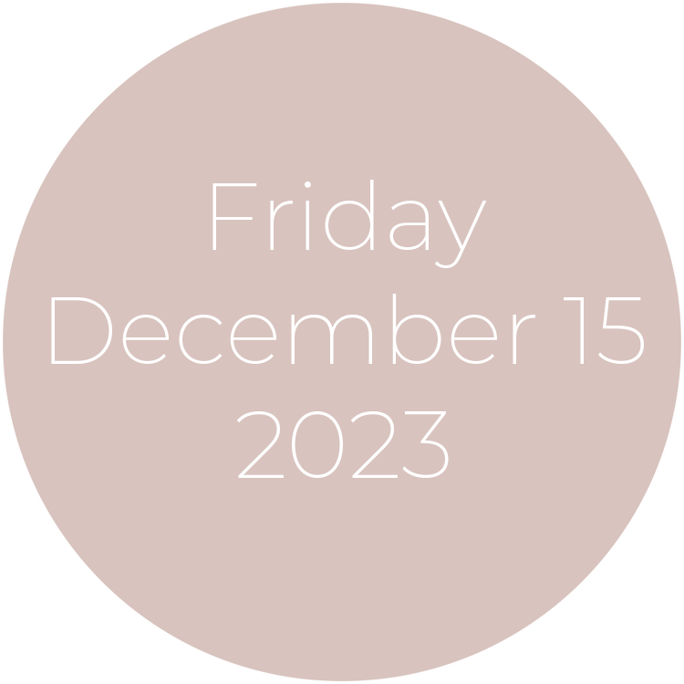 Friday, December 15, 2023