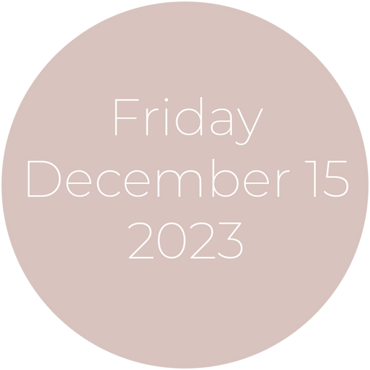Friday, December 15, 2023