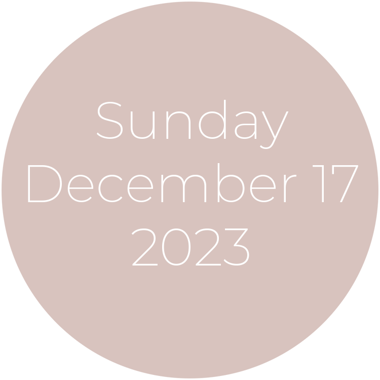 Sunday, December 17, 2023
