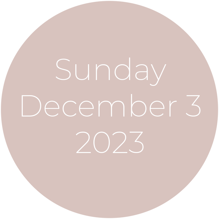 Sunday, December 3, 2023
