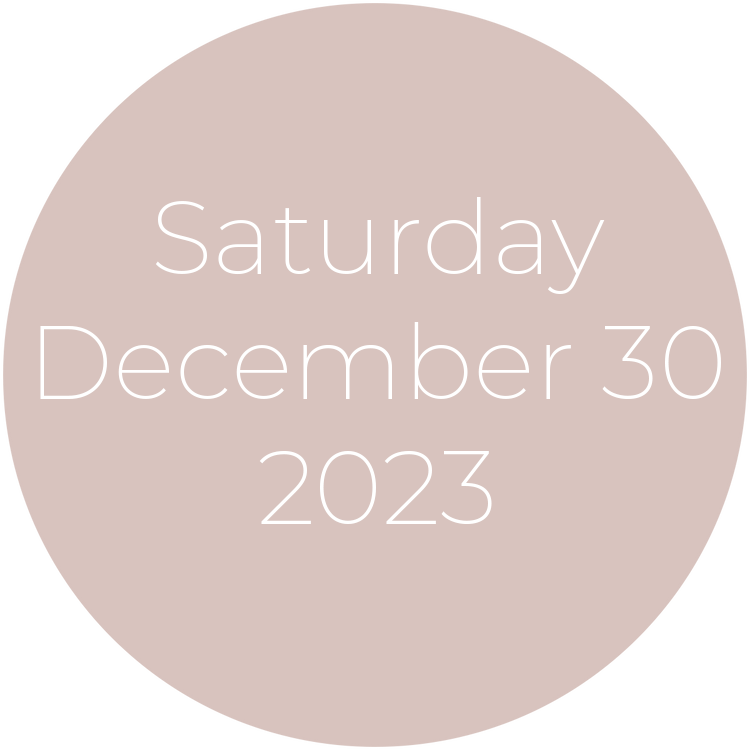 Saturday, December 30, 2023