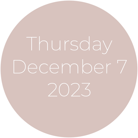 Thursday, December 7, 2023