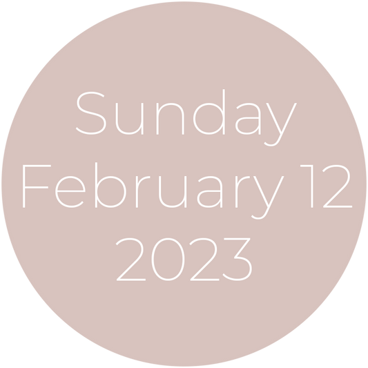 Sunday, February 12, 2023
