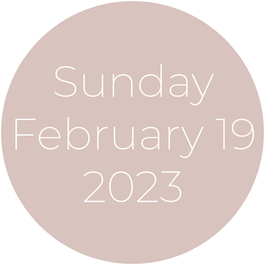 Sunday, February 19, 2023