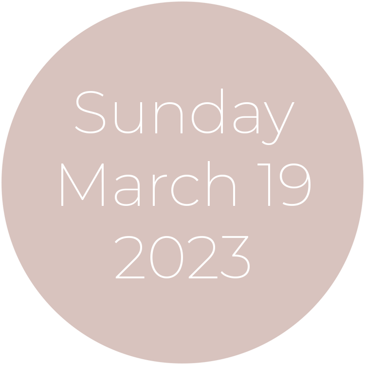 Sunday, March 19, 2023