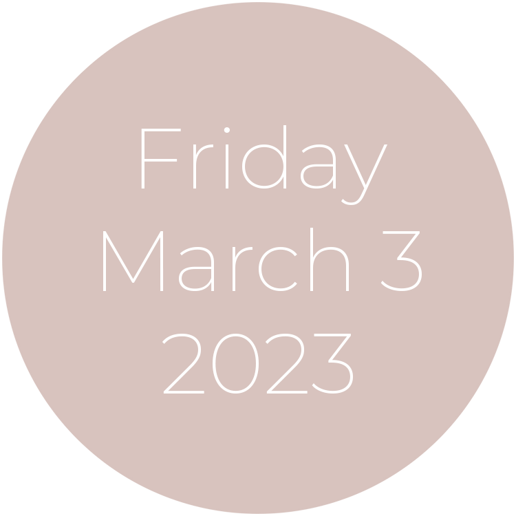 Friday, March 3, 2023