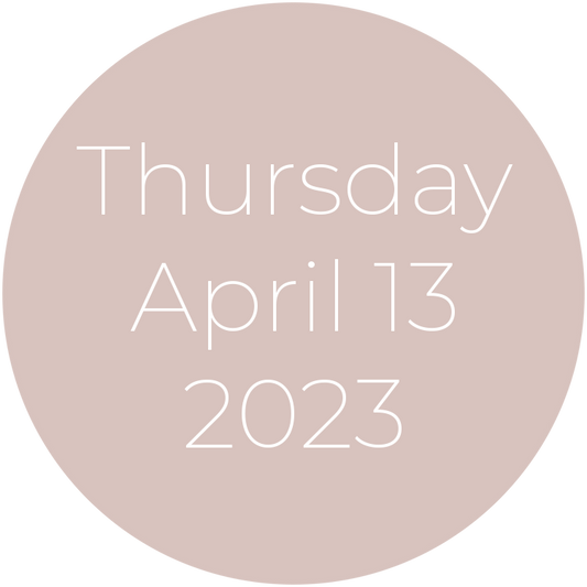 Thursday, April 13, 2023