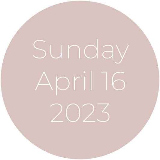 Sunday, April 16, 2023