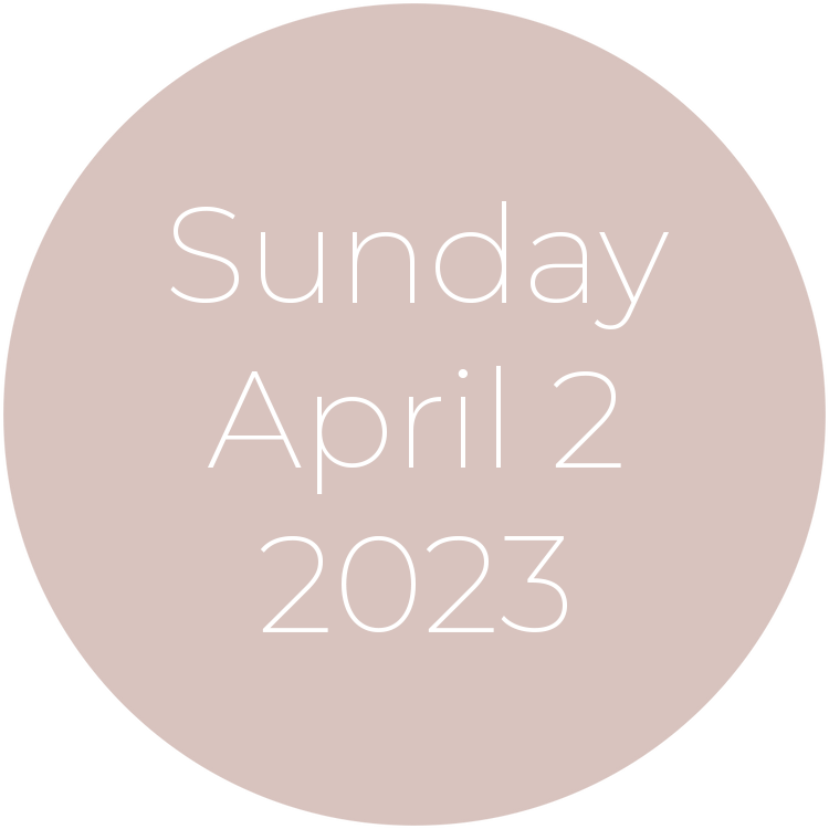 Sunday, April 2, 2023
