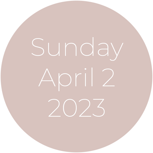 Sunday, April 2, 2023