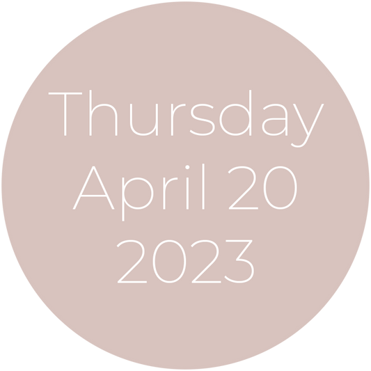Thursday, April 20, 2023
