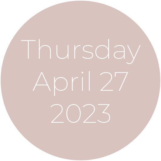 Thursday, April 27, 2023
