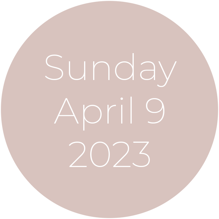 Sunday, April 9, 2023